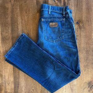 Wrangler Men's Dark Blue retro slim boot